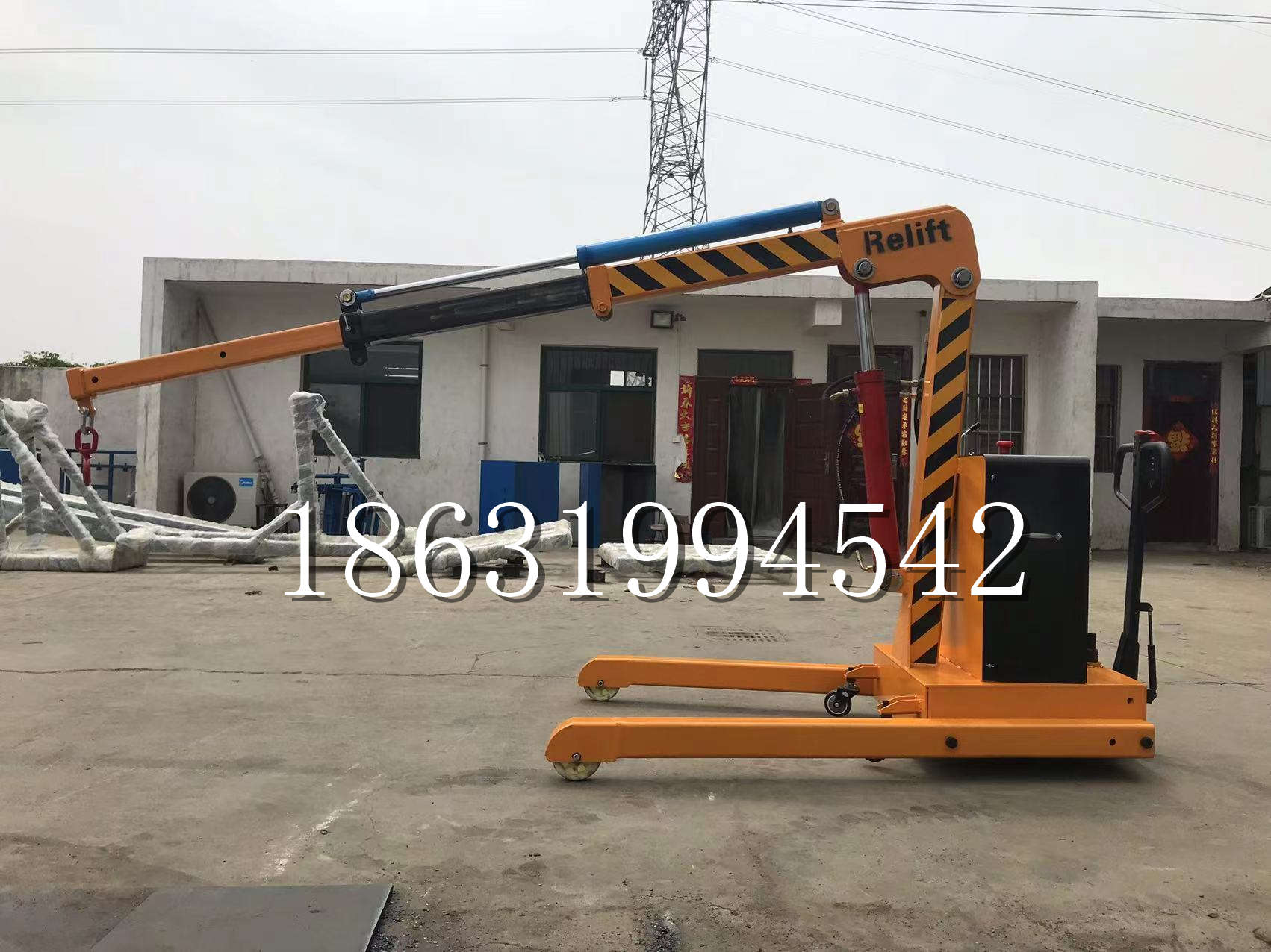 九龙久征定做3吨三轮随车吊 农用园林绿化移树吊 平板工程用小吊机